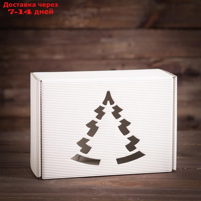Подарочная коробка, белая, сборная, 30,6 х 21,3 х 12,1 см - фото 1 - id-p227116305