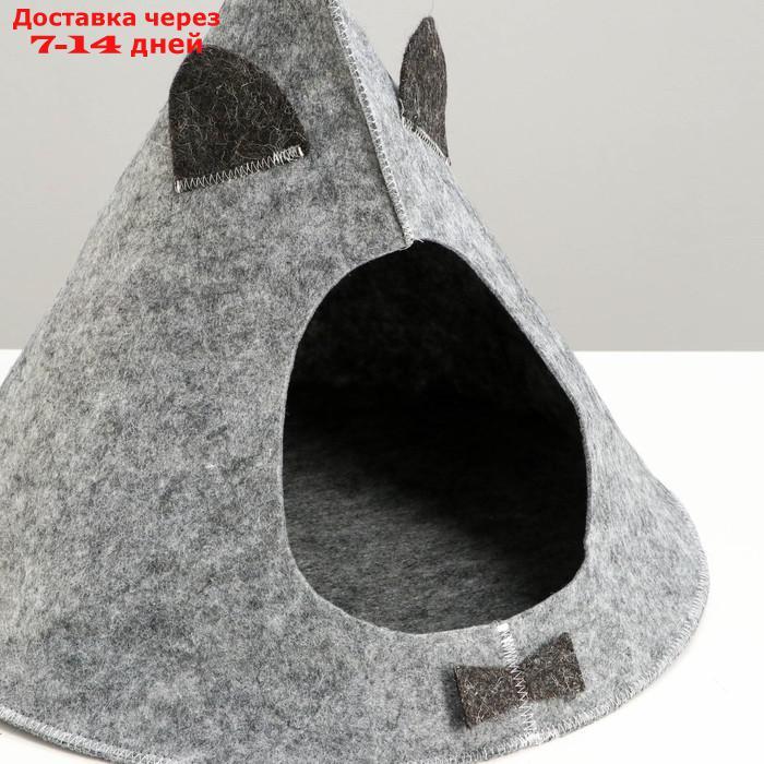 Домик для животных из войлока "Ушастый Виг-Вам", 48 х 45 см - фото 4 - id-p227117376
