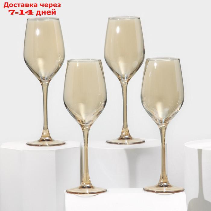 Набор бокалов для вина "Золотой мёд", 270 мл, 4 шт - фото 1 - id-p227125409