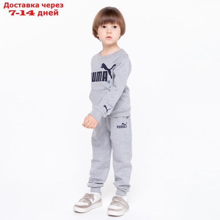 Костюм детский PUMA (свитшот, брюки), цвет серый, рост 110 см (5 лет) - фото 6 - id-p227122284