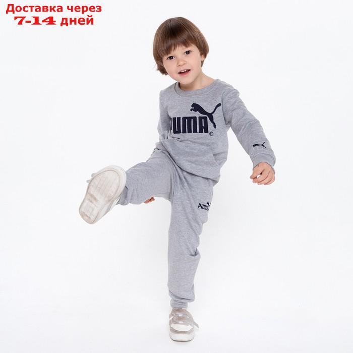Костюм детский PUMA (свитшот, брюки), цвет серый, рост 110 см (5 лет) - фото 8 - id-p227122284