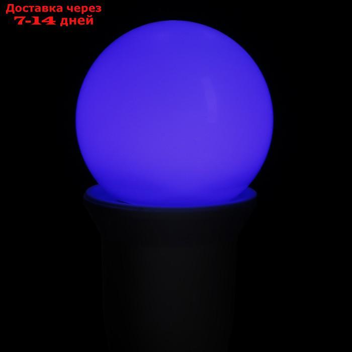 Лампа светодиодная Luazon Lighting, G45, Е27, 1.5 Вт, для белт-лайта, синяя, наб 20 шт - фото 4 - id-p227116323