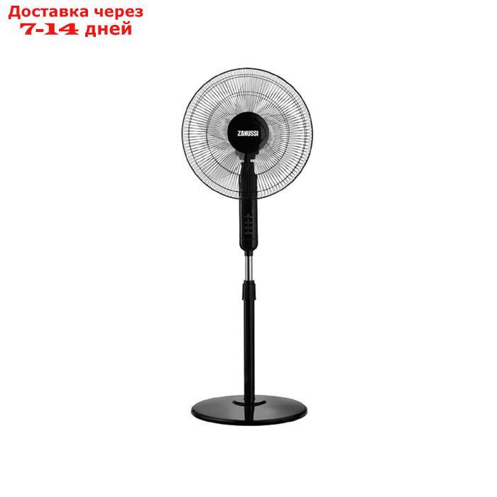 Вентилятор Zanussi ZFF - 907, напольный, 55 Вт, 3 скорости, 1 режим, чёрный - фото 1 - id-p227117400