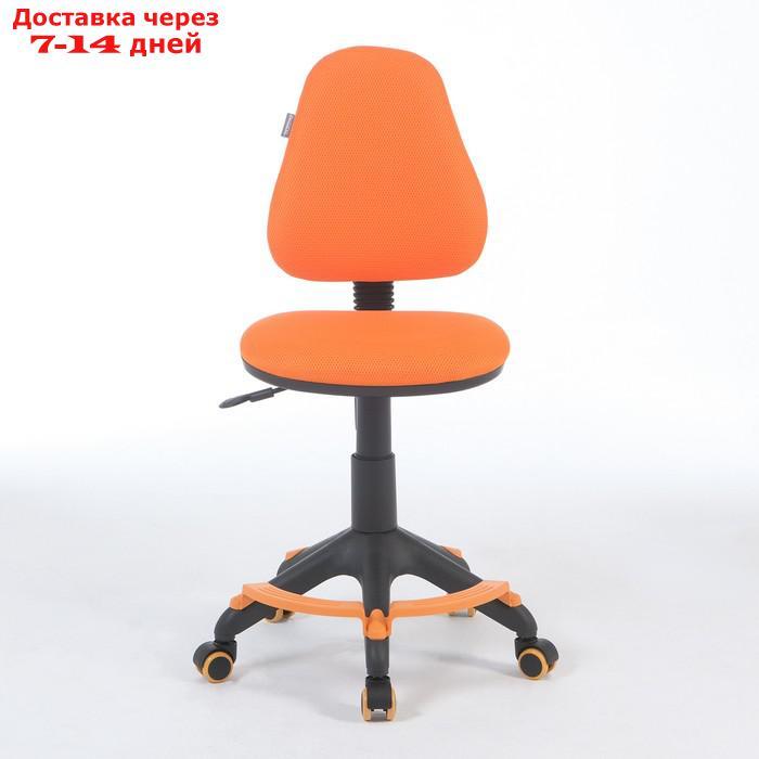 Кресло детское Бюрократ KD-4-F оранжевый TW-96-1 крестовина пластик, с подставкой.для ног - фото 3 - id-p227124496
