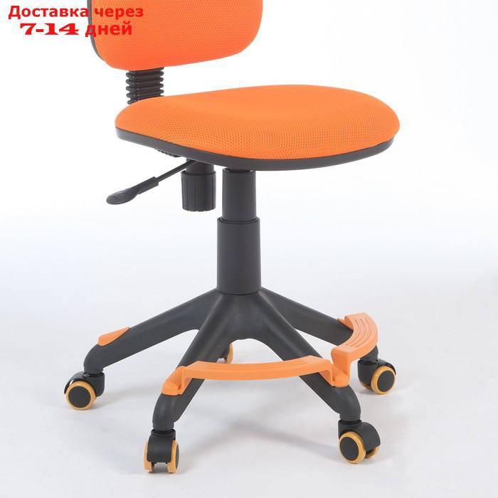 Кресло детское Бюрократ KD-4-F оранжевый TW-96-1 крестовина пластик, с подставкой.для ног - фото 4 - id-p227124496