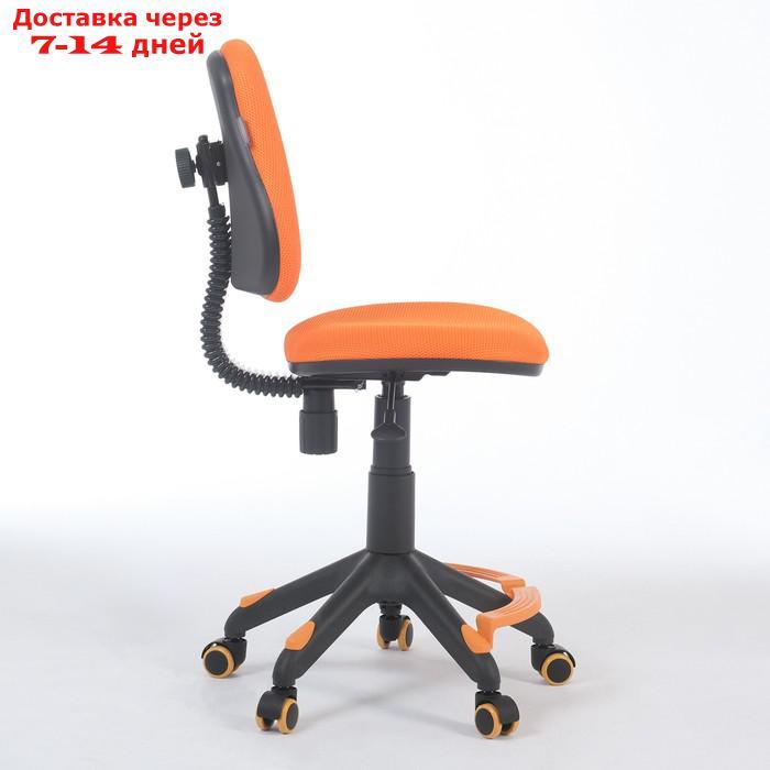 Кресло детское Бюрократ KD-4-F оранжевый TW-96-1 крестовина пластик, с подставкой.для ног - фото 6 - id-p227124496