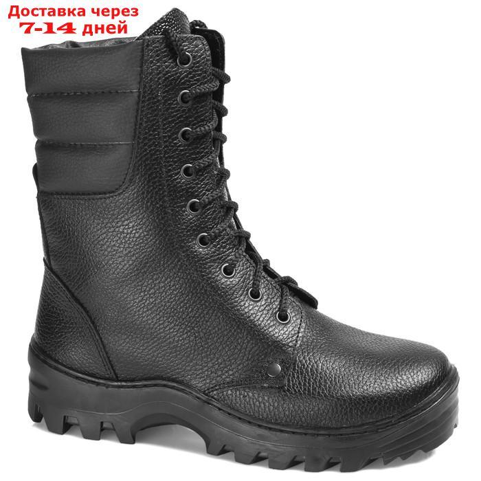 Ботинки кожаные с высоким берцем, DOG 5092 "РЕЙД", натуральный мех, зимние, размер 40 - фото 1 - id-p227130463