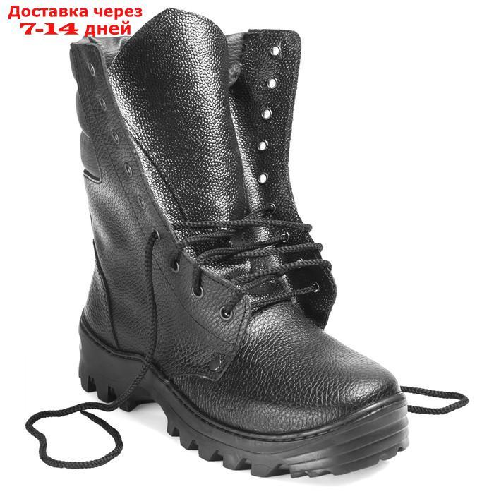 Ботинки кожаные с высоким берцем, DOG 5092 "РЕЙД", натуральный мех, зимние, размер 40 - фото 4 - id-p227130463