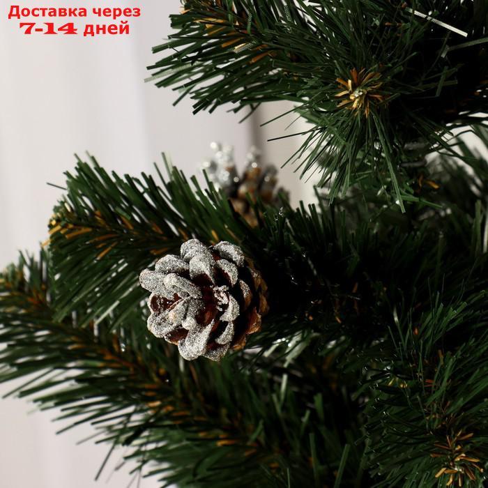 Ёлка искуственная настольная "Рождественская" (шишки серебро) 60 см - фото 2 - id-p227125448