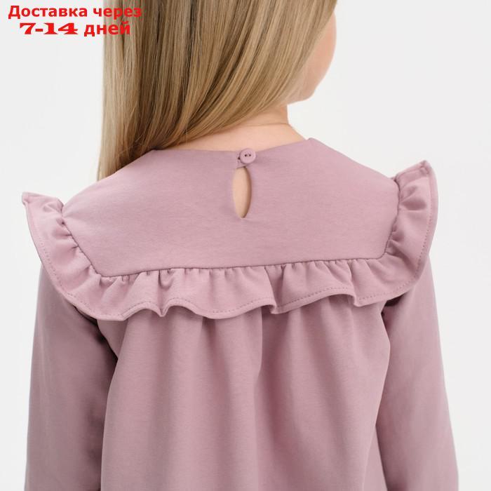 Платье для девочки с рюшей KAFTAN "Basic line", размер 30 (98-104), цвет сиреневый - фото 7 - id-p227117424