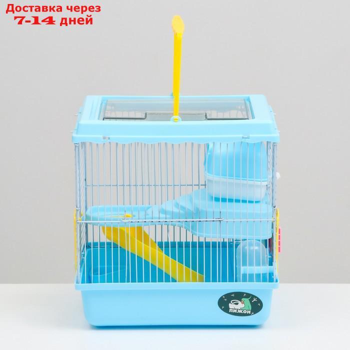 Клетка для грызунов "Пижон", 27 х 21 х 27 см, голубая - фото 2 - id-p227121190