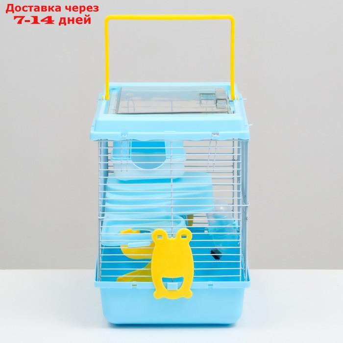 Клетка для грызунов "Пижон", 27 х 21 х 27 см, голубая - фото 3 - id-p227121190