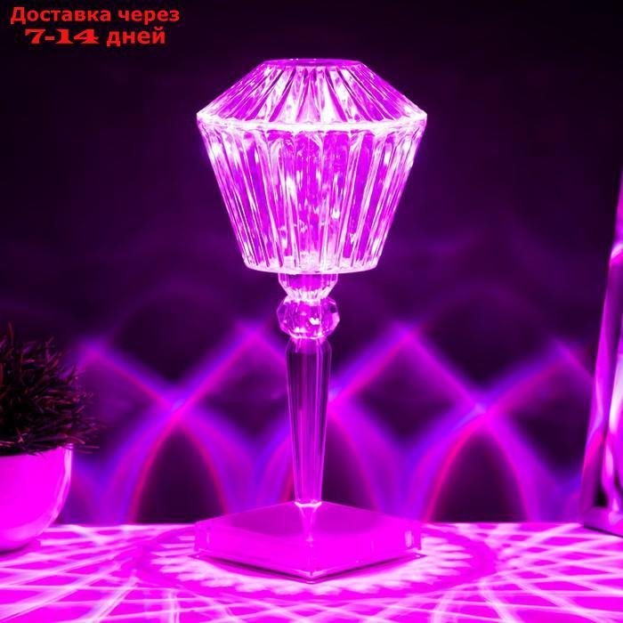 Настольная лампа с ПДУ "Сомани" LED 16 цветов USB 11x11x25 см - фото 9 - id-p227127543