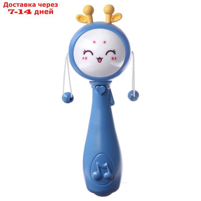 Развивающая игрушка - погремушка "Барабанчик", музыкальная, цвет МИКС - фото 1 - id-p227128498