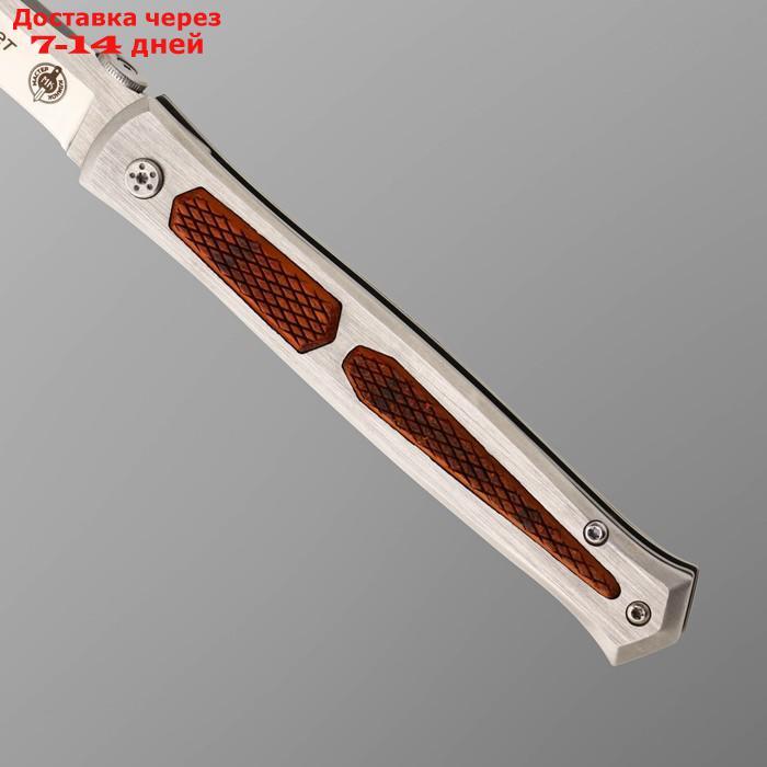 Нож складной, автоматический "Стилет" сталь 440, рукоять - сталь, 22 см - фото 2 - id-p227119975