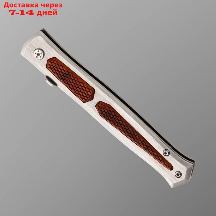 Нож складной, автоматический "Стилет" сталь 440, рукоять - сталь, 22 см - фото 3 - id-p227119975