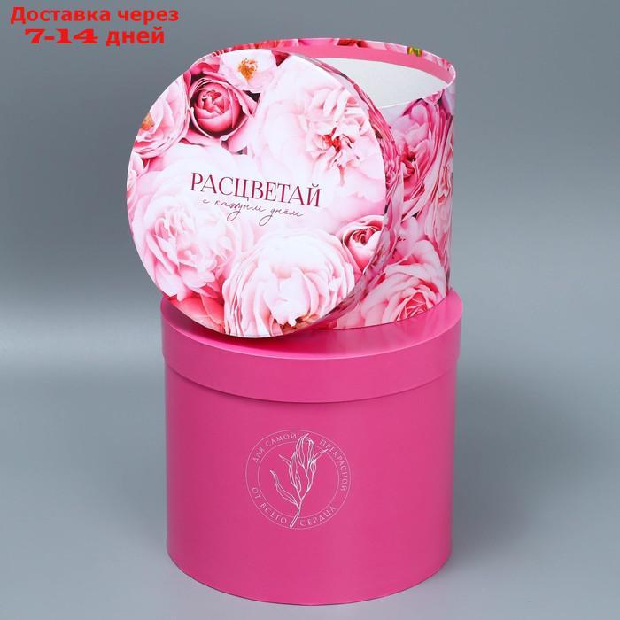 Набор шляпных коробок 5 в 1 "Цветы", 13 × 13,5 19.5 × 23 см - фото 5 - id-p227130513
