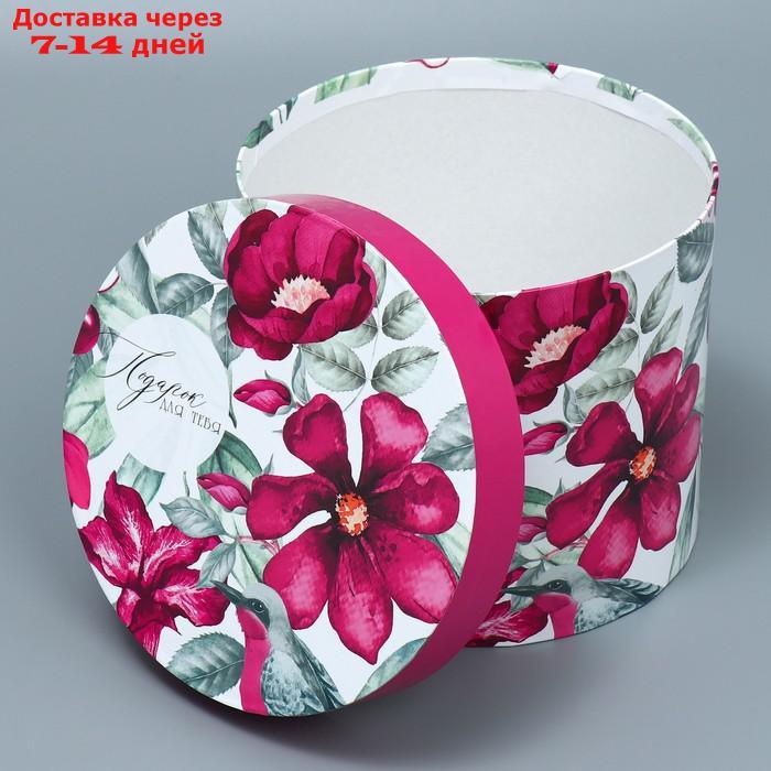 Набор шляпных коробок 5 в 1 "Цветочный сад", 13 × 13,5 19.5 × 23 см - фото 10 - id-p227130519