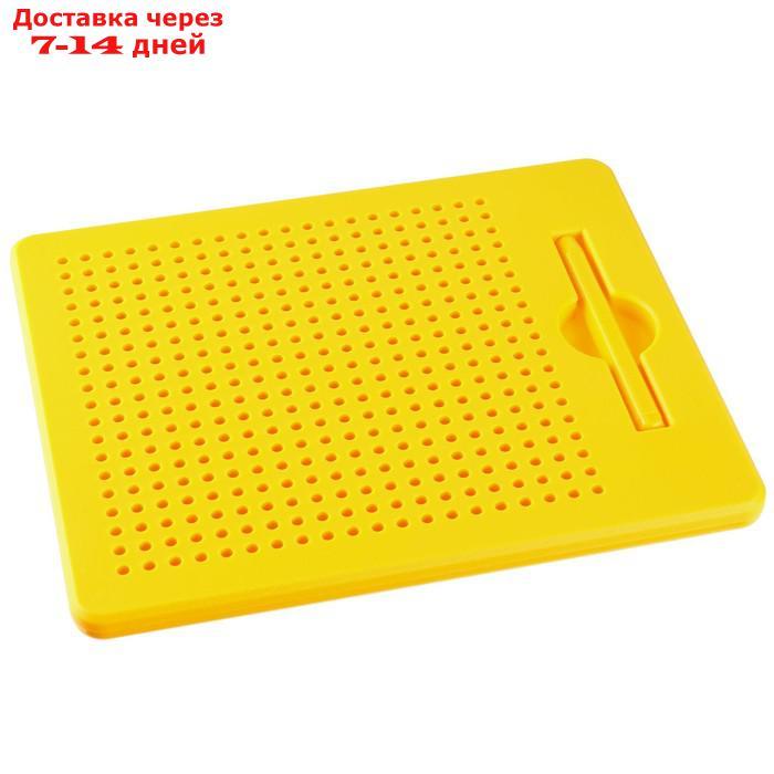 Планшет магнитный для рисования, обучающий, Лео и Тиг, 380 отверстий , цвет желтый - фото 3 - id-p227128512