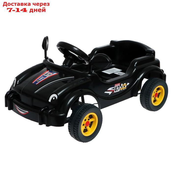 Машина-каталка педальная Cool Riders, с клаксоном, цвет черный 2887_Black - фото 1 - id-p227128518
