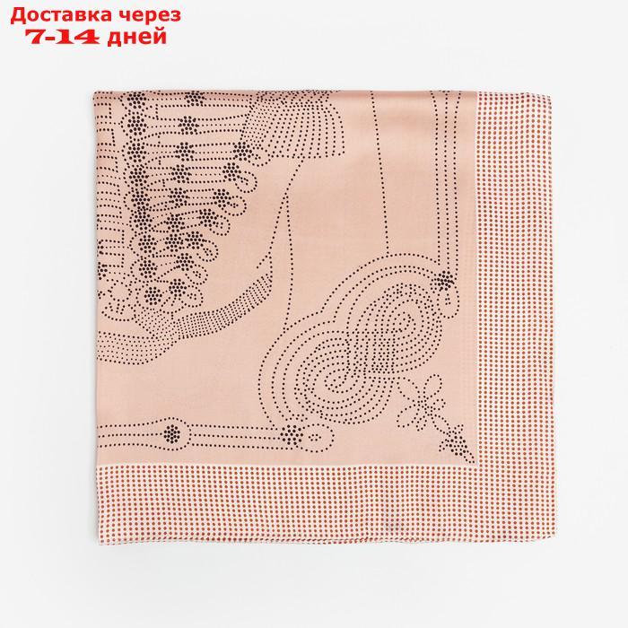 Платок женский MINAKU р-р 70*70 см, цвет розовый - фото 3 - id-p227122451