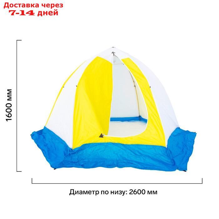 Палатка зимняя "СТЭК" Elite 3-местная, трехслойная, дышащая - фото 2 - id-p227125533
