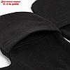 Варежки мужские с откидным верхом с начесом , цвет черный, фото 4