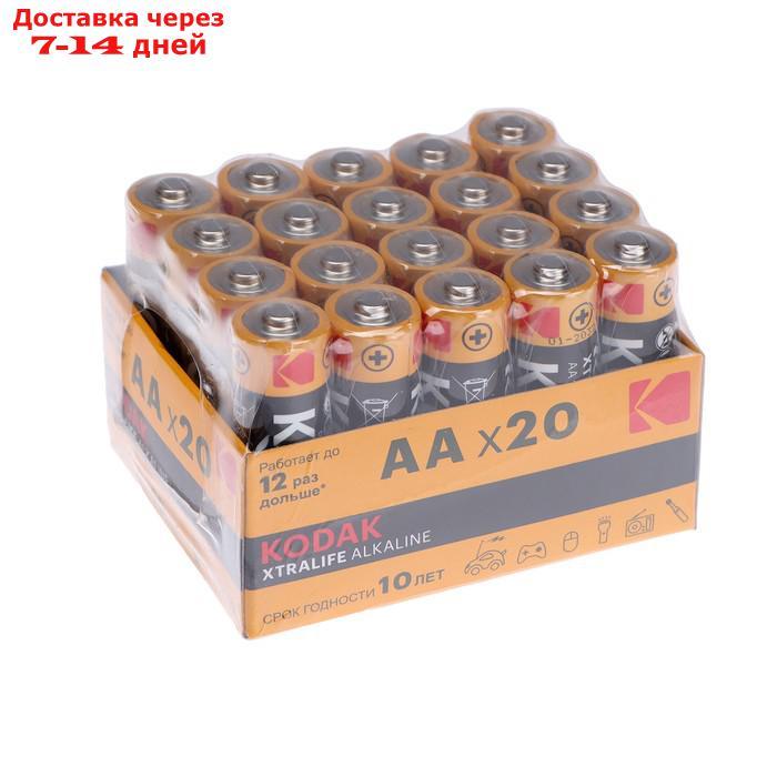 Батарейка алкалиновая Kodak Xtralife, AA, LR6-20BOX, 1.5В, бокс, 20 шт. - фото 1 - id-p227125549
