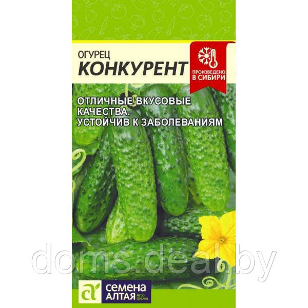 Огурец Конкурент, Семена Алтая, 0,5г Семена Алтая Огурец Конкурент - фото 1 - id-p169547591