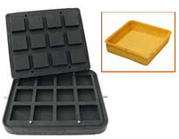 Форма Kocateq DH Tartmatic Plate 43 для 12 квадратных тарталеток 72*72 мм