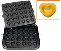 Форма Kocateq DH Tartmatic Plate 18 для 30 тарталеток в виде сердец