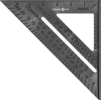 Угольник для плотника и столяра пластиковый 180мм "Vorel" 18530
