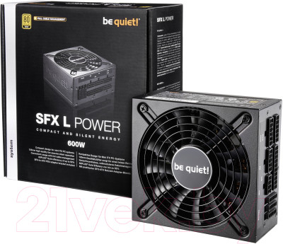 Блок питания для компьютера Be quiet! SFX L Power Gold Retail 600W (BN239) - фото 4 - id-p227145524