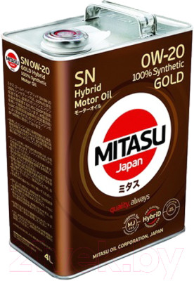 Моторное масло Mitasu Gold Hybrid SN 0W20 / MJ-102h-4 - фото 1 - id-p227186263