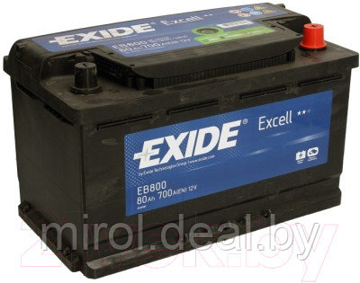 Автомобильный аккумулятор Exide Excell EB800 - фото 1 - id-p227187925