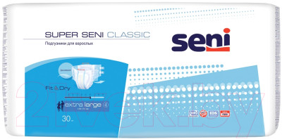 Подгузники для взрослых Seni Super Classic Extra Large - фото 1 - id-p211013607