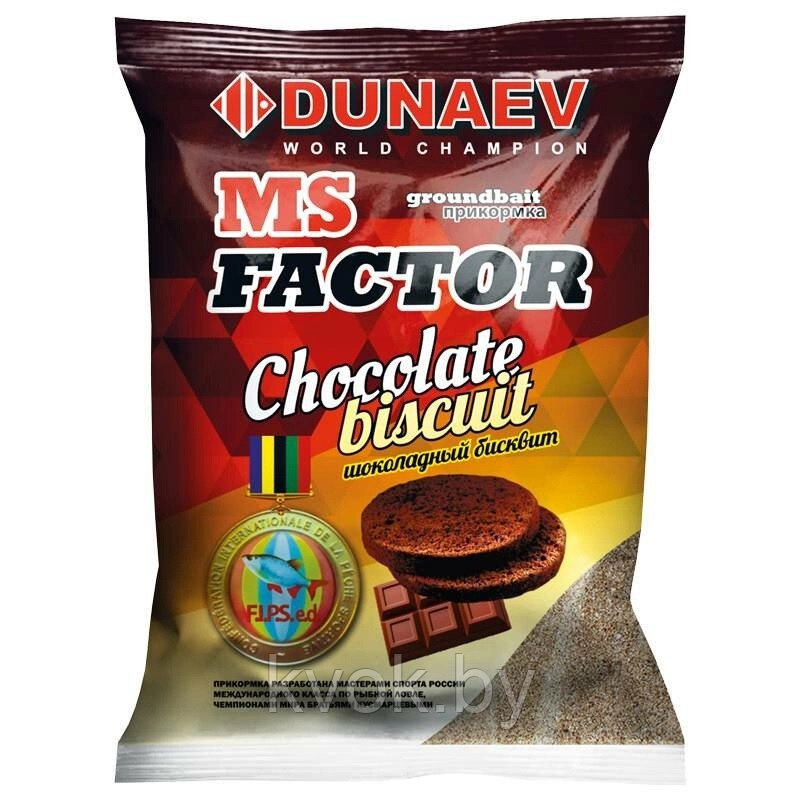 Прикормка Dunaev MS FACTOR Шоколадный бисквит 1 кг - фото 1 - id-p227192322