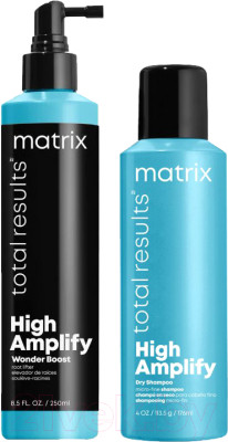 Набор косметики для волос MATRIX Total Results High Amplify Сухой шампунь 176мл+Спрей 250мл - фото 1 - id-p223262820