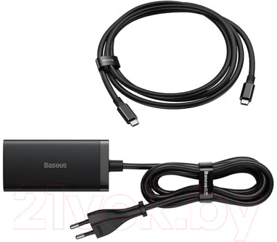 Зарядное устройство сетевое Baseus GaN5 + кабель Type-C to Type-C / CCGP110201 - фото 4 - id-p221772344