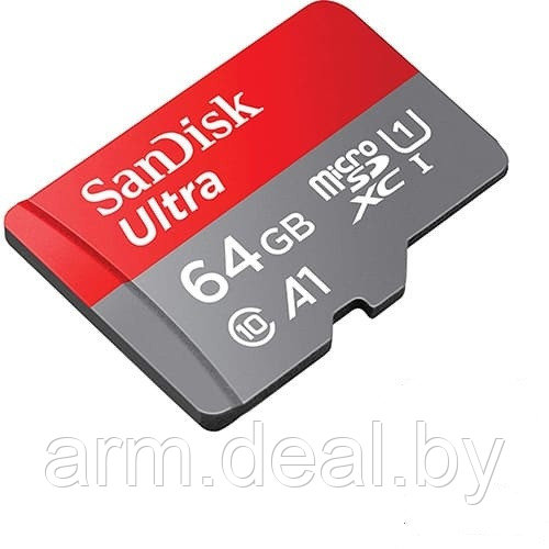 Карта памяти SanDisk Ultra 64GB microSDXC UHS-I 64GB скорость 667 X 100 MB/s,Class 10 - фото 3 - id-p227193830