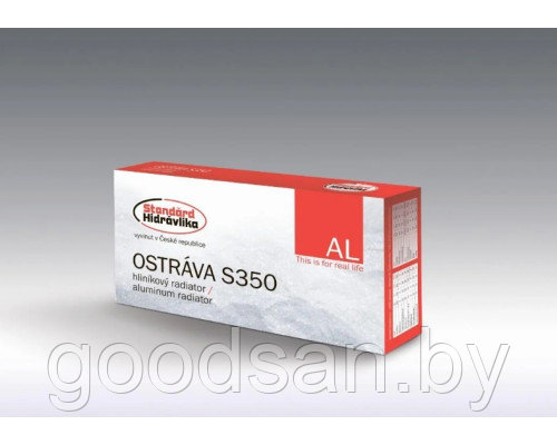 Алюминиевый радиатор Standard Hidravlika Ostrava S350(350/90) по 10 секций/уп - фото 4 - id-p227194527