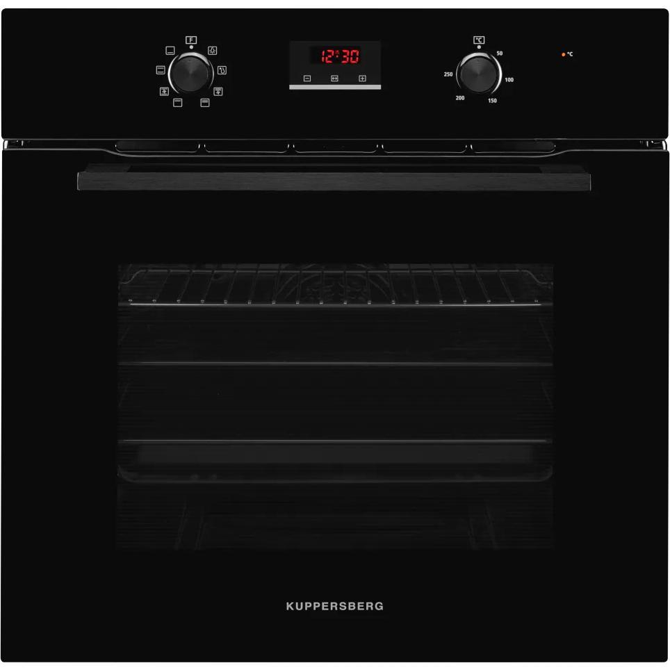 Встраиваемый духовой шкаф KUPPERSBERG HM 628 Black 60 см, 70 л, 8 режимов, гидролизная очистка, черный - фото 1 - id-p227196026