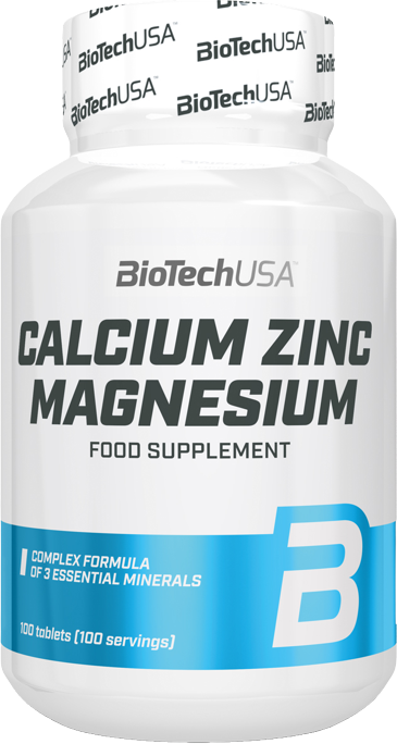 Витамины Calcium Zinc Magnesium, Biotech USA - фото 1 - id-p222636260