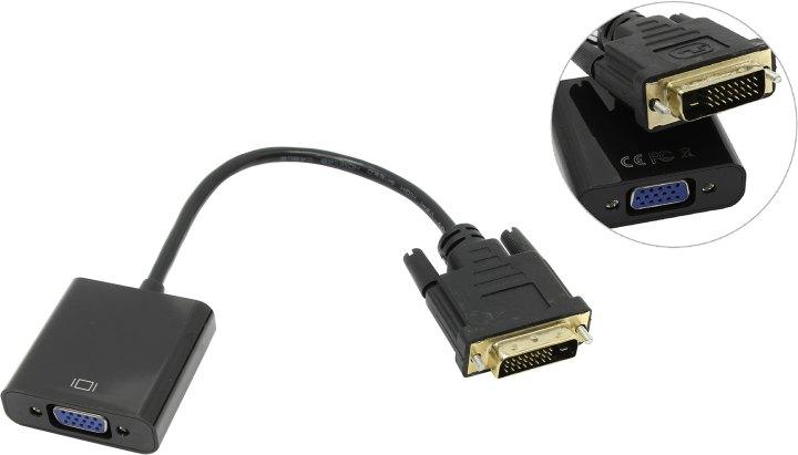 Кабель-адаптер DVI-D 25M-- VGA 15F - фото 1 - id-p227196290