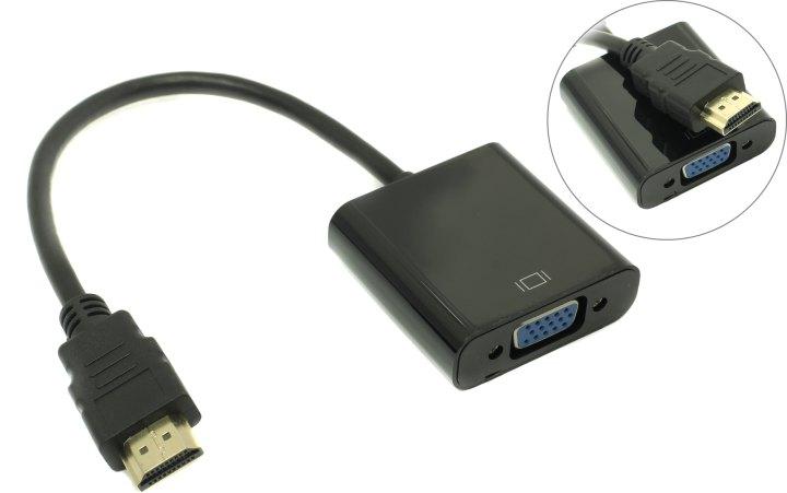 Кабель-адаптер HDMI -- VGA(15F) - фото 1 - id-p227196291