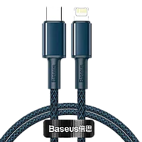Кабель Baseus High Density Braided Type-C - Lightning PD 20W 1м Синий