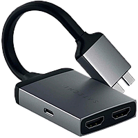 Адаптер Satechi Type-C Dual HDMI для MacBook Серый