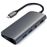 Хаб Satechi Type-C Multimedia Adapter Серый