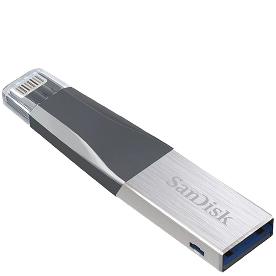 Lightning/USB флеш-накопитель Sandisk iXpand Mini 64Гб - фото 1 - id-p226761476