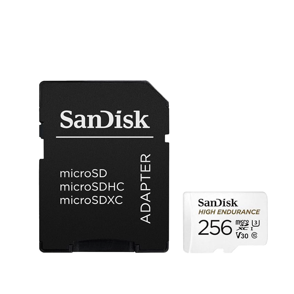 Карта памяти SanDisk High Endurance 256Gb microSDXC UHS-I V30 (U3) + SD adapter - фото 1 - id-p226761482